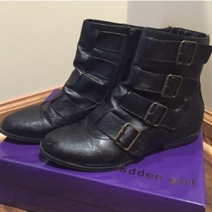 Madden girl black booties